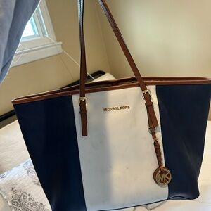 Michael Kors Tri-Color Saffiano Leather Tote